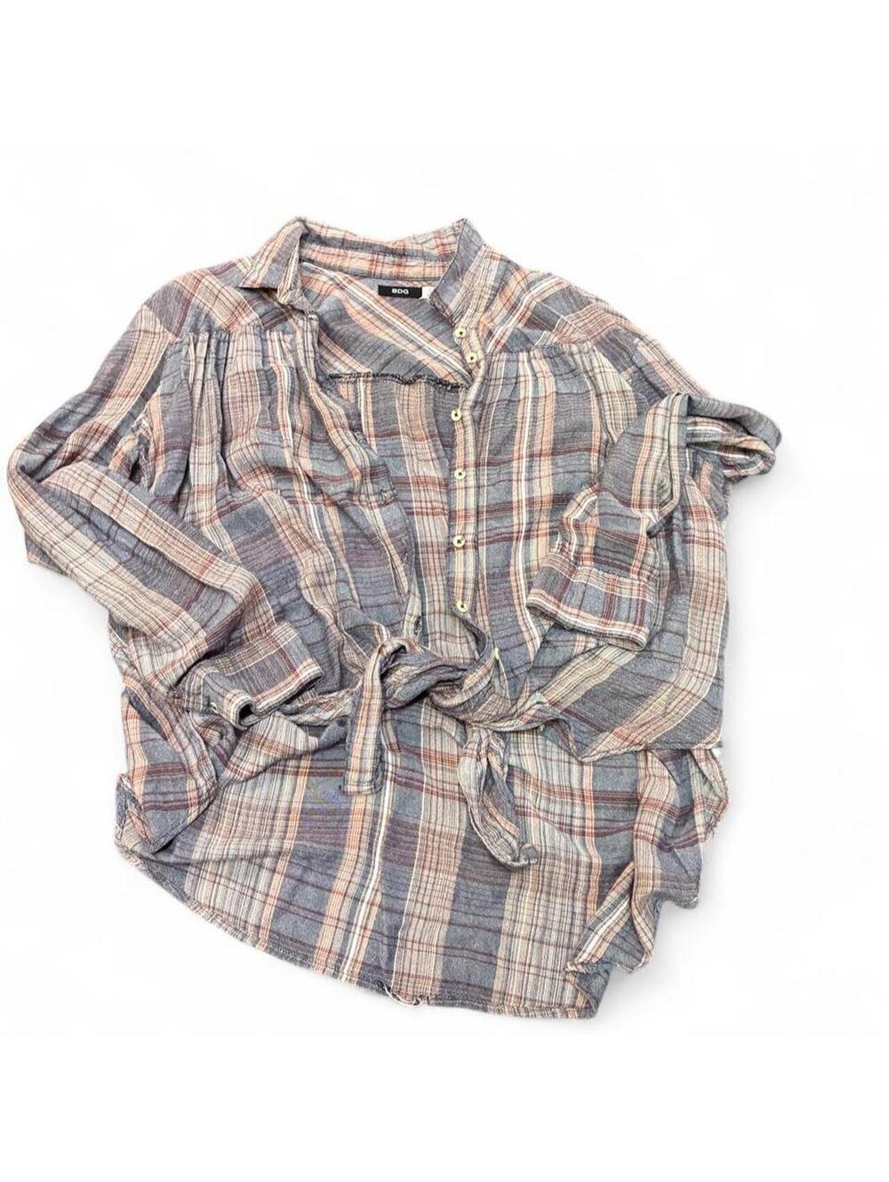 Urban Outfitters Women's Brown and Multi Shirt